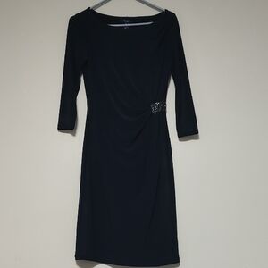 Chaps Navy Sheath Dress